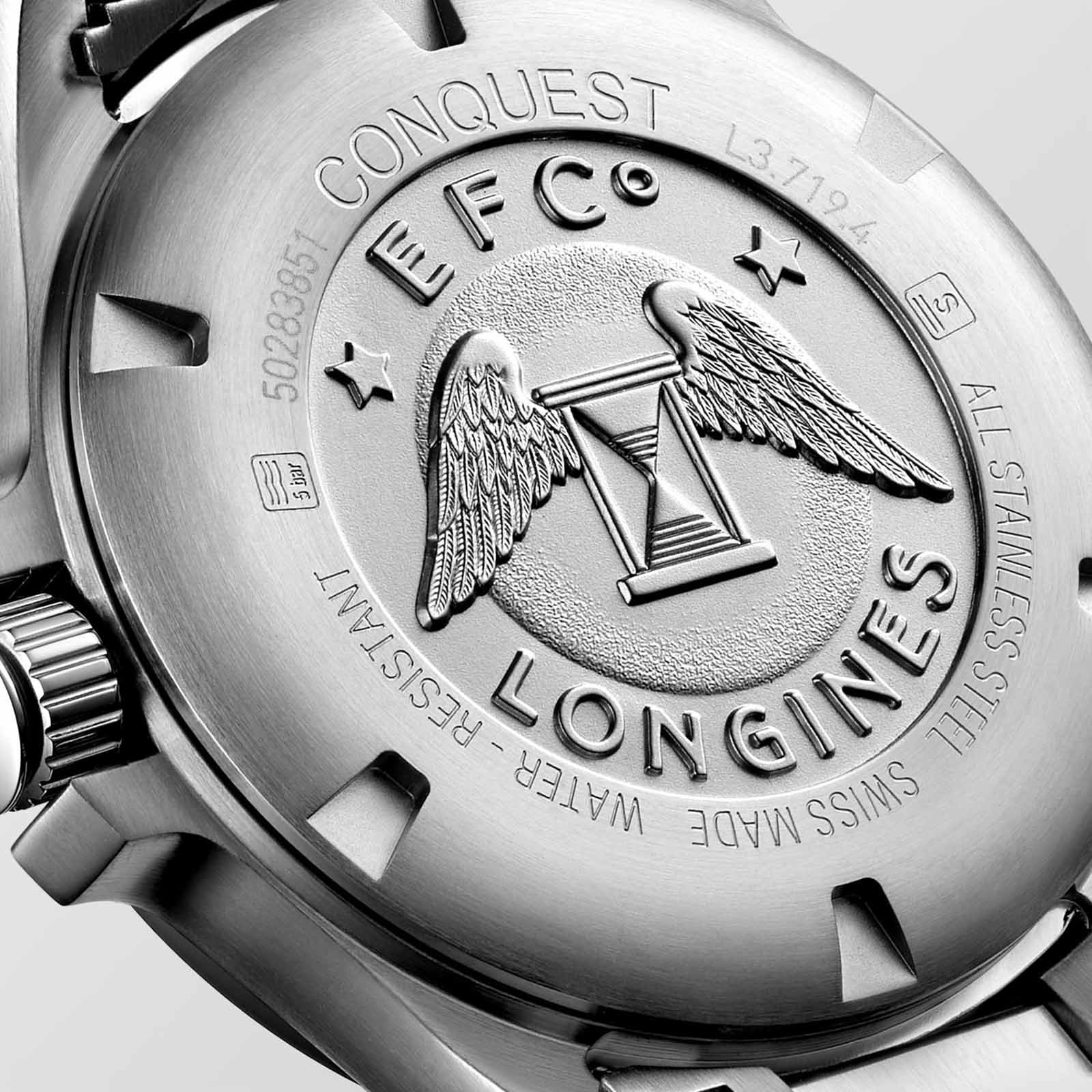 Longines Longines Conquest V.H.P. L3.719.4.56.6, conquest v.h.p. швейцария мужские часы на браслете нержавеющая сталь боковой вид